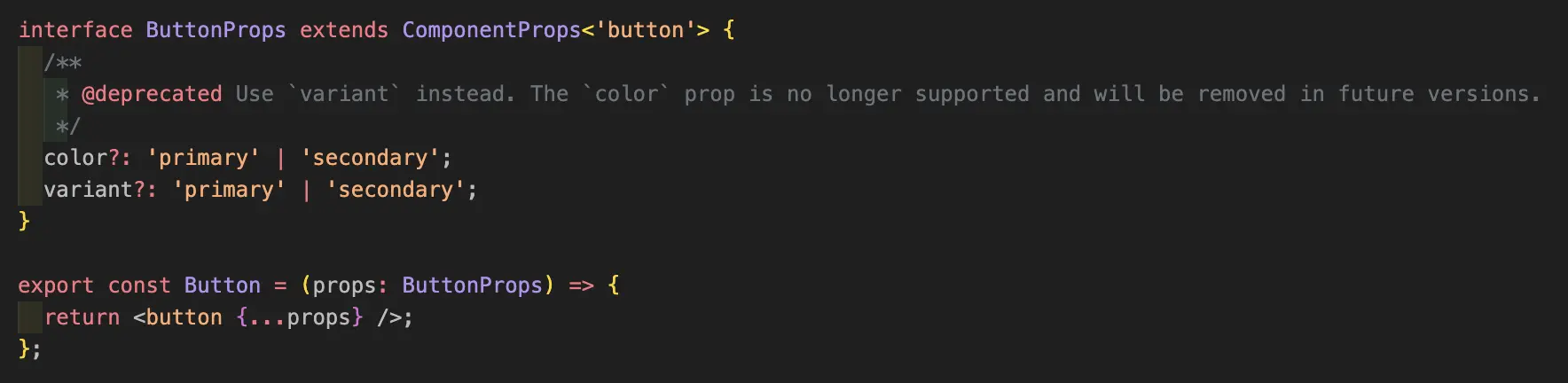 Deprecated Implementation